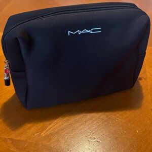 MAC Cosmetics Black Neoprene Makeup Bag